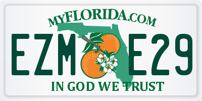 FL license plate EZME29