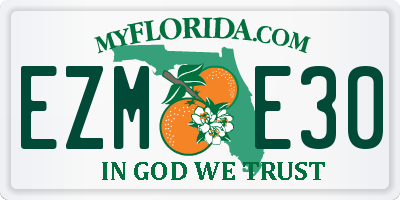 FL license plate EZME30