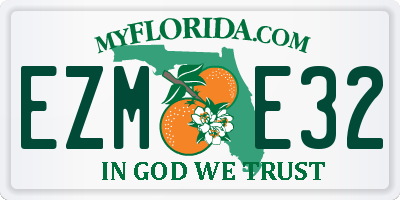 FL license plate EZME32