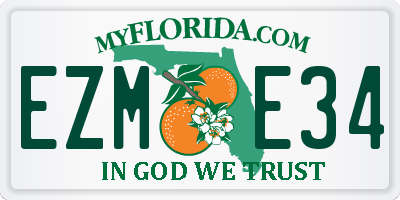 FL license plate EZME34