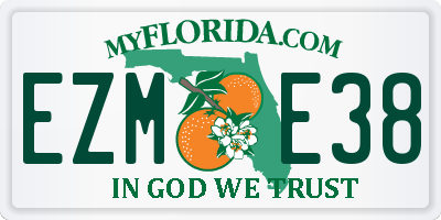 FL license plate EZME38