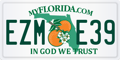 FL license plate EZME39