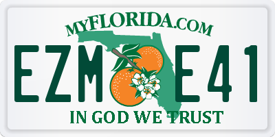 FL license plate EZME41