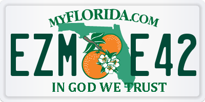 FL license plate EZME42