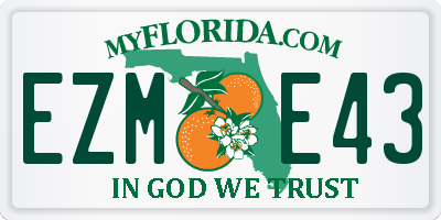 FL license plate EZME43