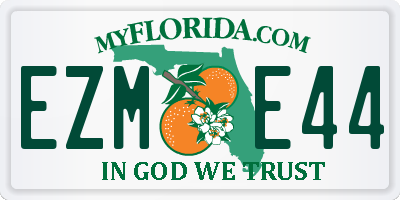 FL license plate EZME44