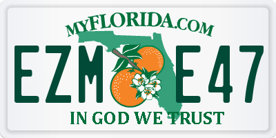 FL license plate EZME47