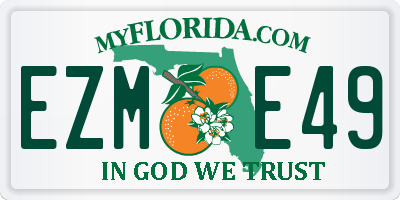 FL license plate EZME49