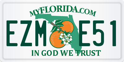 FL license plate EZME51