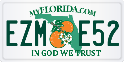 FL license plate EZME52