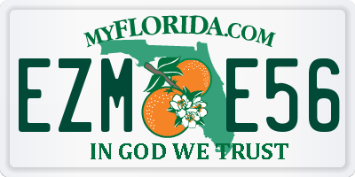 FL license plate EZME56