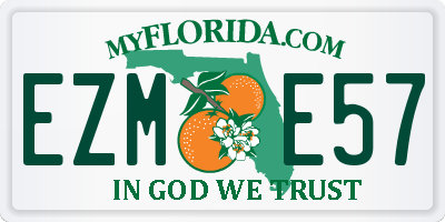 FL license plate EZME57