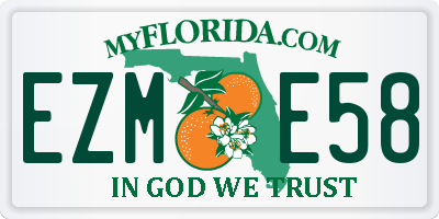 FL license plate EZME58