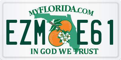 FL license plate EZME61