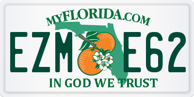 FL license plate EZME62