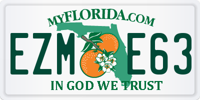 FL license plate EZME63