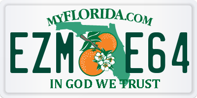 FL license plate EZME64