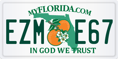 FL license plate EZME67