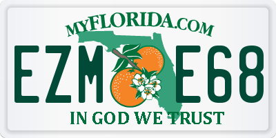 FL license plate EZME68