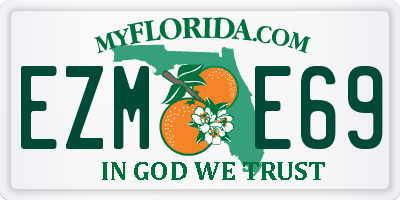 FL license plate EZME69