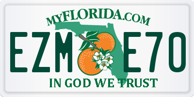 FL license plate EZME70