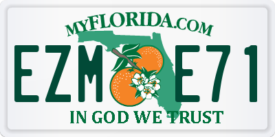 FL license plate EZME71