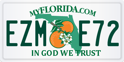 FL license plate EZME72