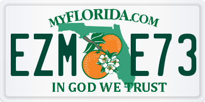 FL license plate EZME73