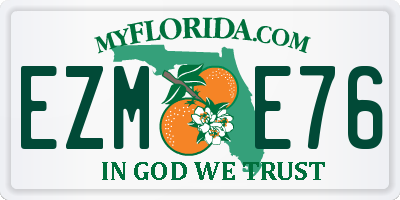 FL license plate EZME76