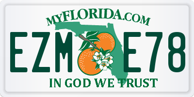 FL license plate EZME78