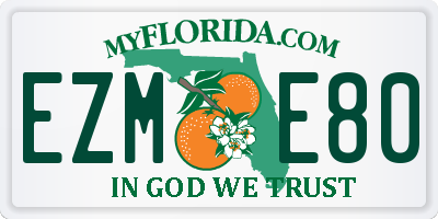 FL license plate EZME80