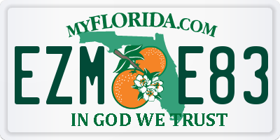 FL license plate EZME83