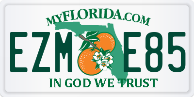 FL license plate EZME85