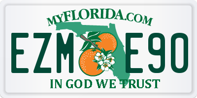 FL license plate EZME90