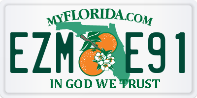 FL license plate EZME91