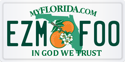 FL license plate EZMF00