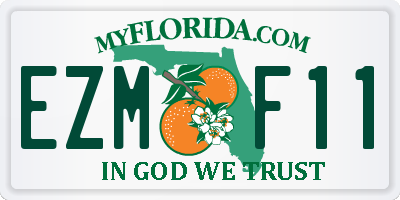 FL license plate EZMF11