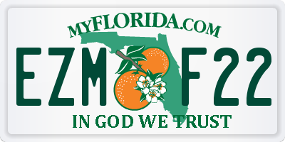 FL license plate EZMF22