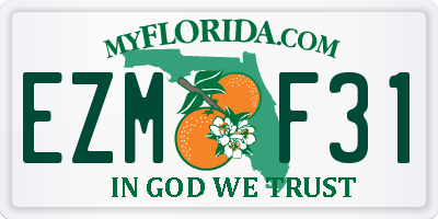 FL license plate EZMF31