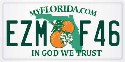 FL license plate EZMF46