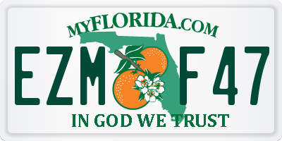 FL license plate EZMF47