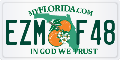 FL license plate EZMF48