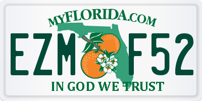 FL license plate EZMF52