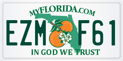 FL license plate EZMF61