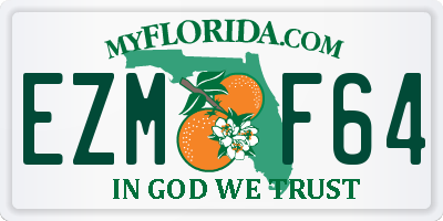 FL license plate EZMF64