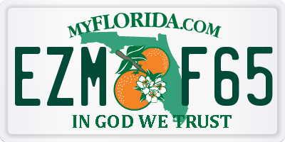 FL license plate EZMF65