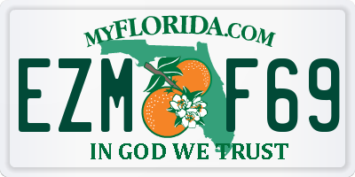 FL license plate EZMF69