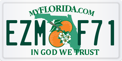 FL license plate EZMF71