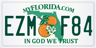 FL license plate EZMF84