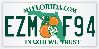 FL license plate EZMF94